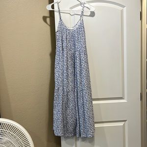 Floral midi-length dress